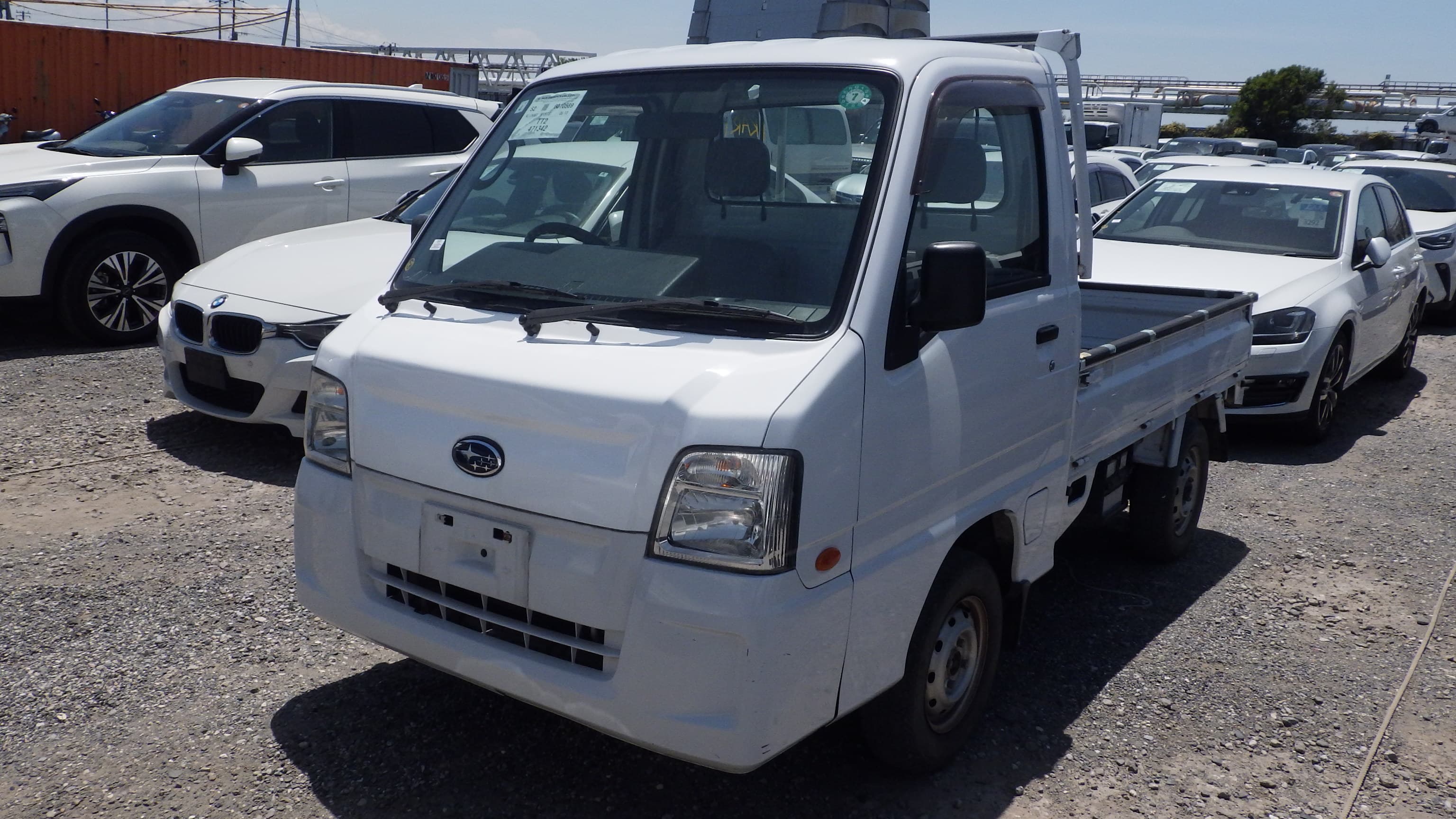 2010 Subaru Sambar Truck Flatbed 4WD 5-Speed Manual kei truck for sale Calgary — photo 1 of 16